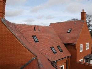 Dreadnought Red Blue Blend clay roof tiles at Abbotts Brook